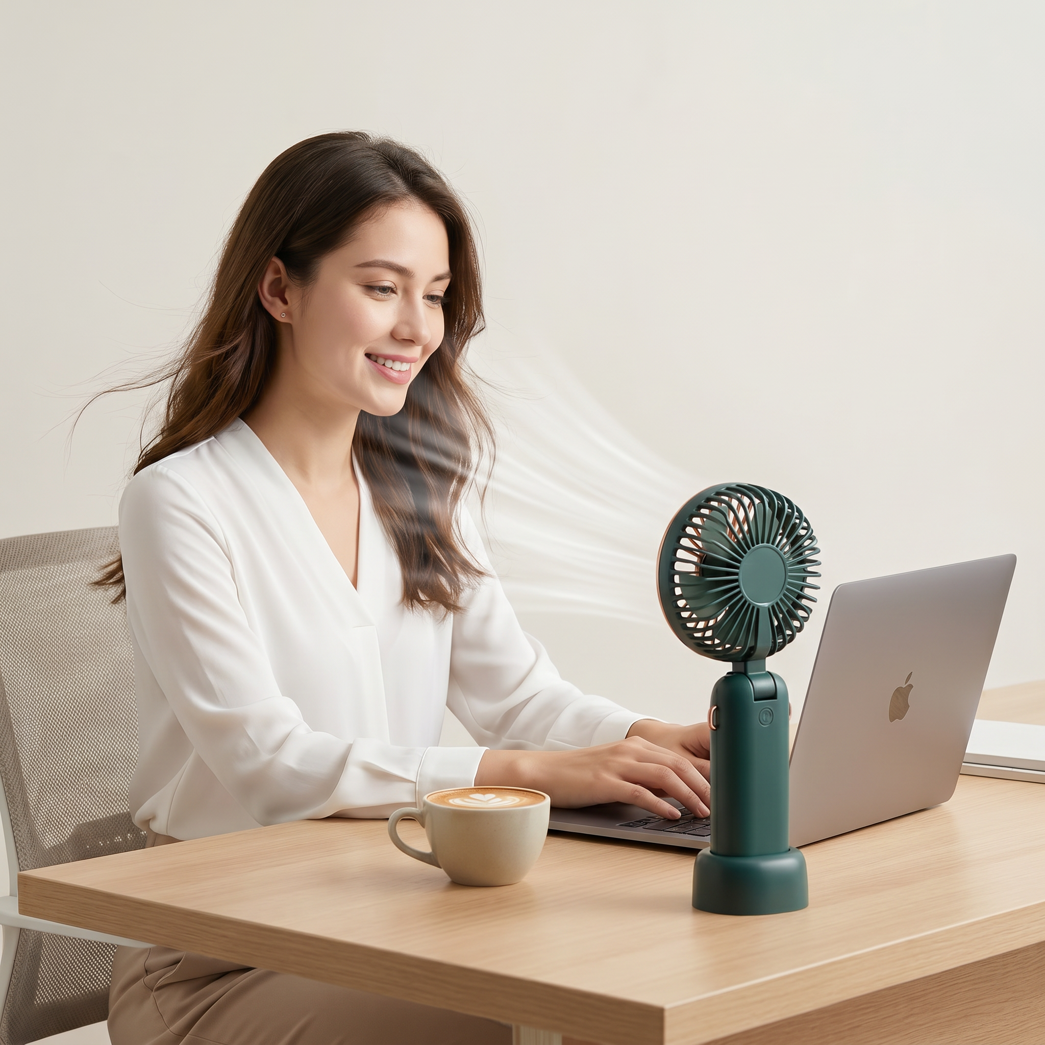 Vintage Style Rechargeable Handheld Fan