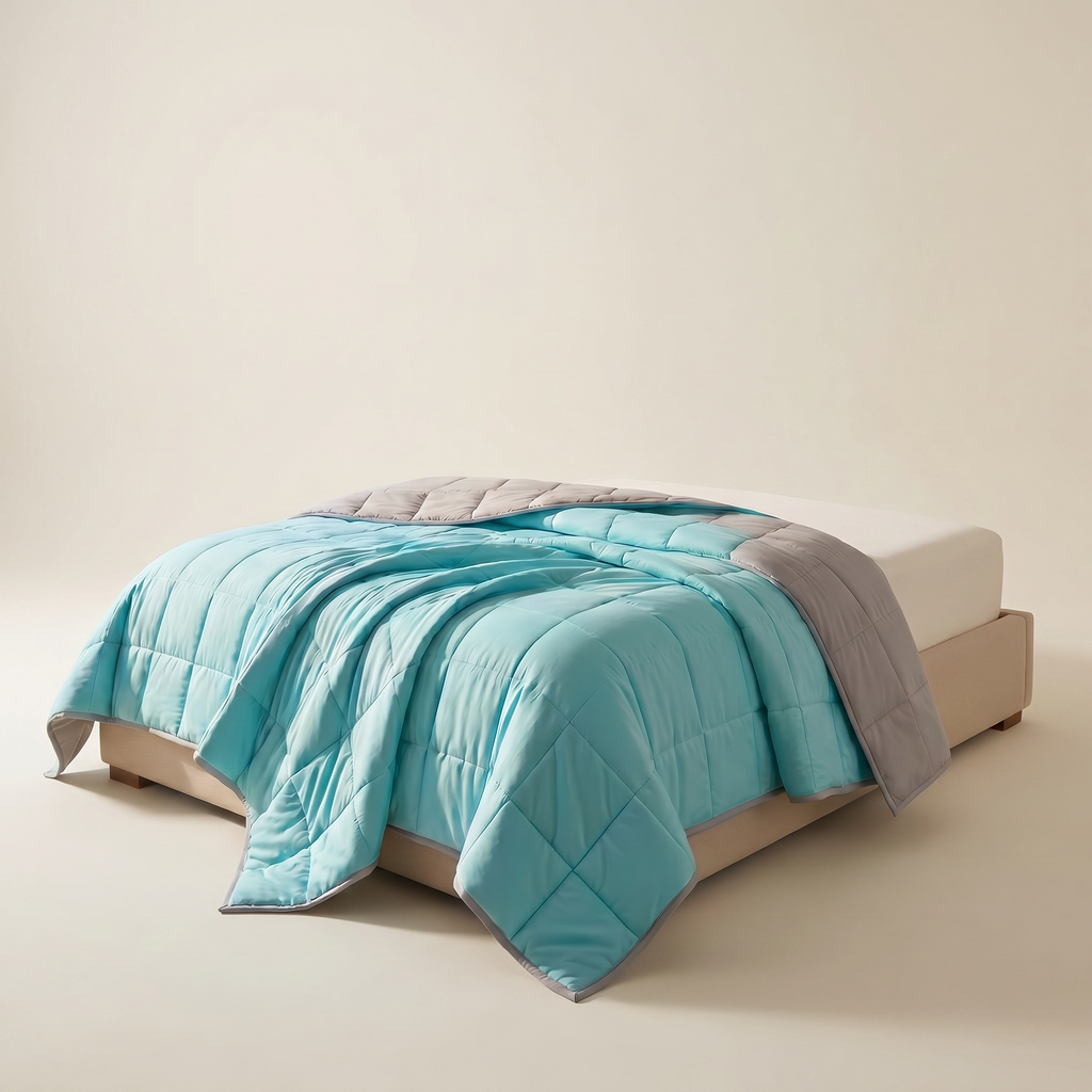 Reversible Ice Silk Comforter - cooling blanket