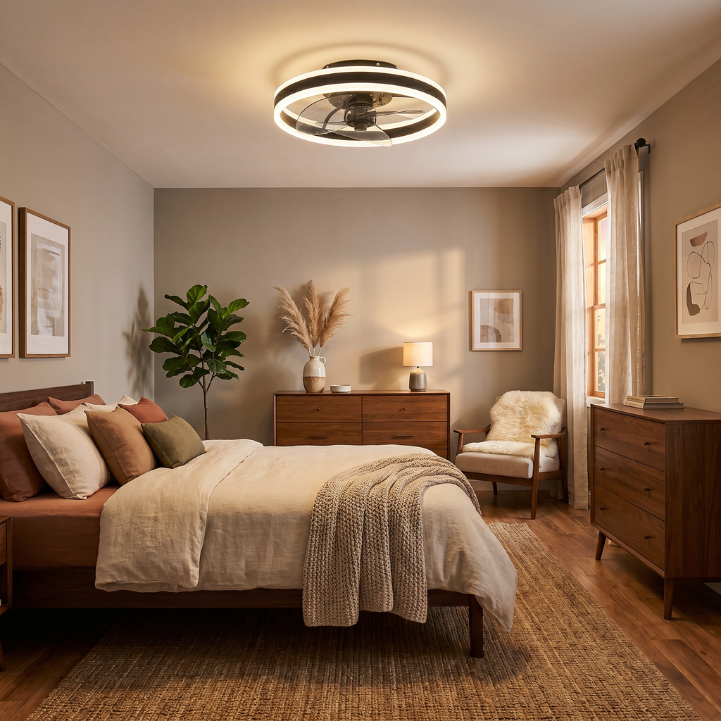 Modern LED Ceiling Fan Light