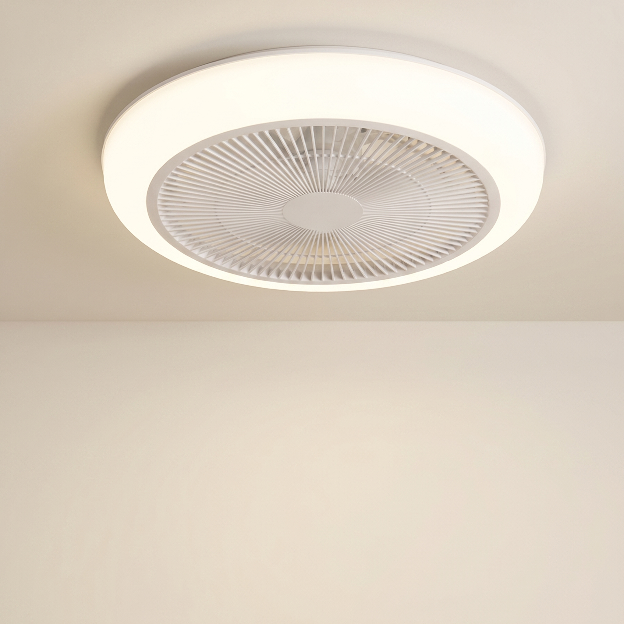 Nordic Flush Mount Ceiling Fan Light