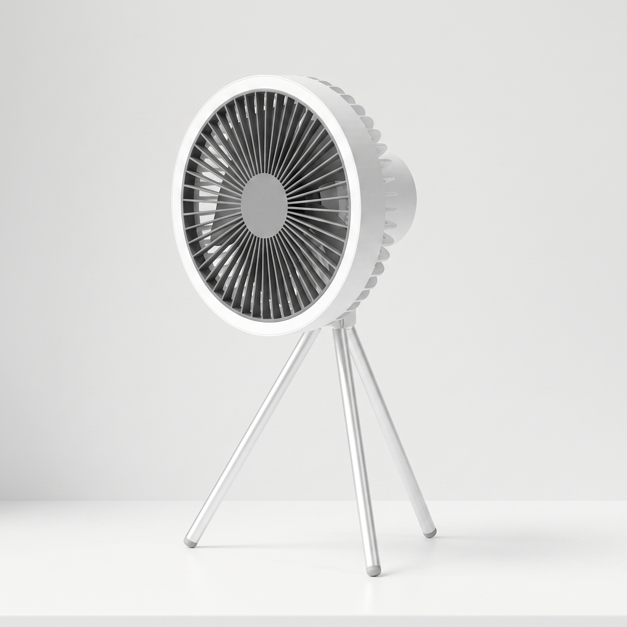 Rechargeable Tripod Camping Fan with LED Light