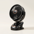 USB Rechargeable Clip-On Fan with LED Display