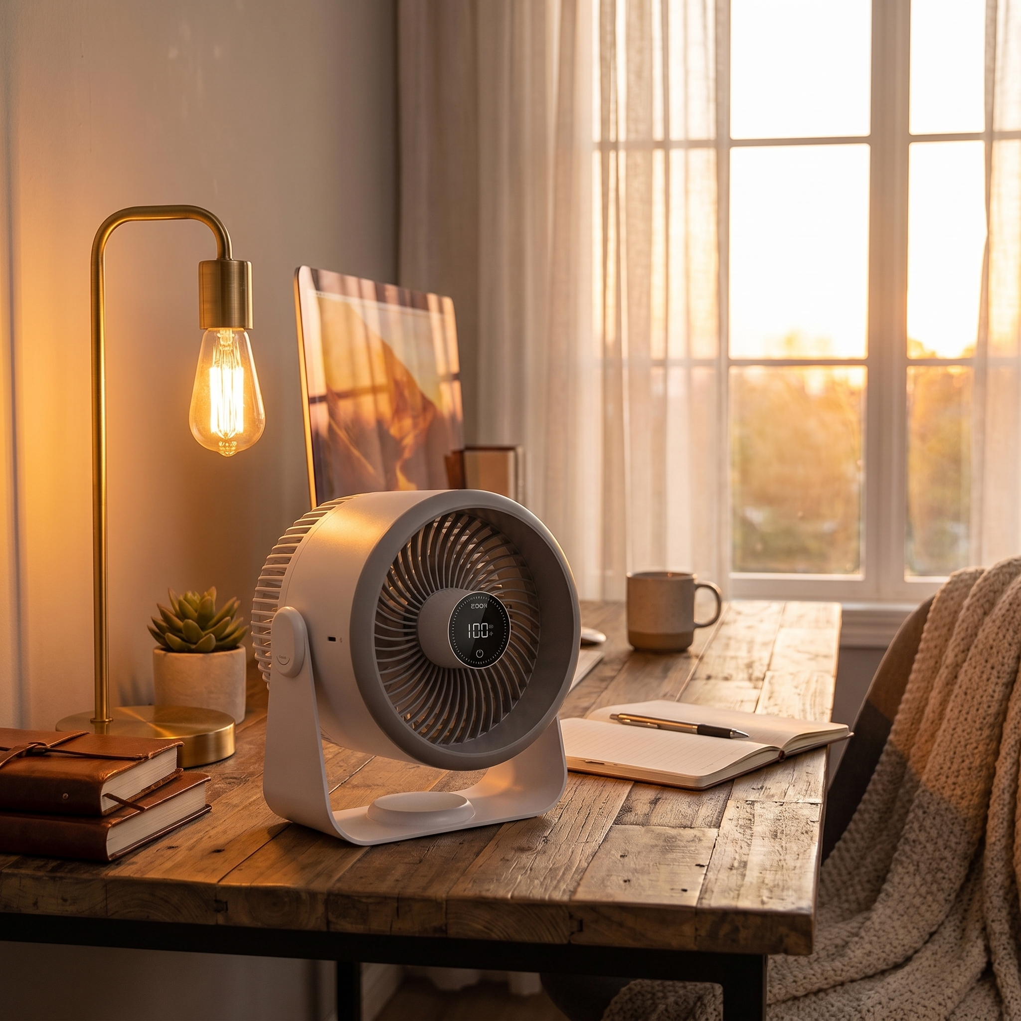 USB Rechargeable Air Circulator Fan