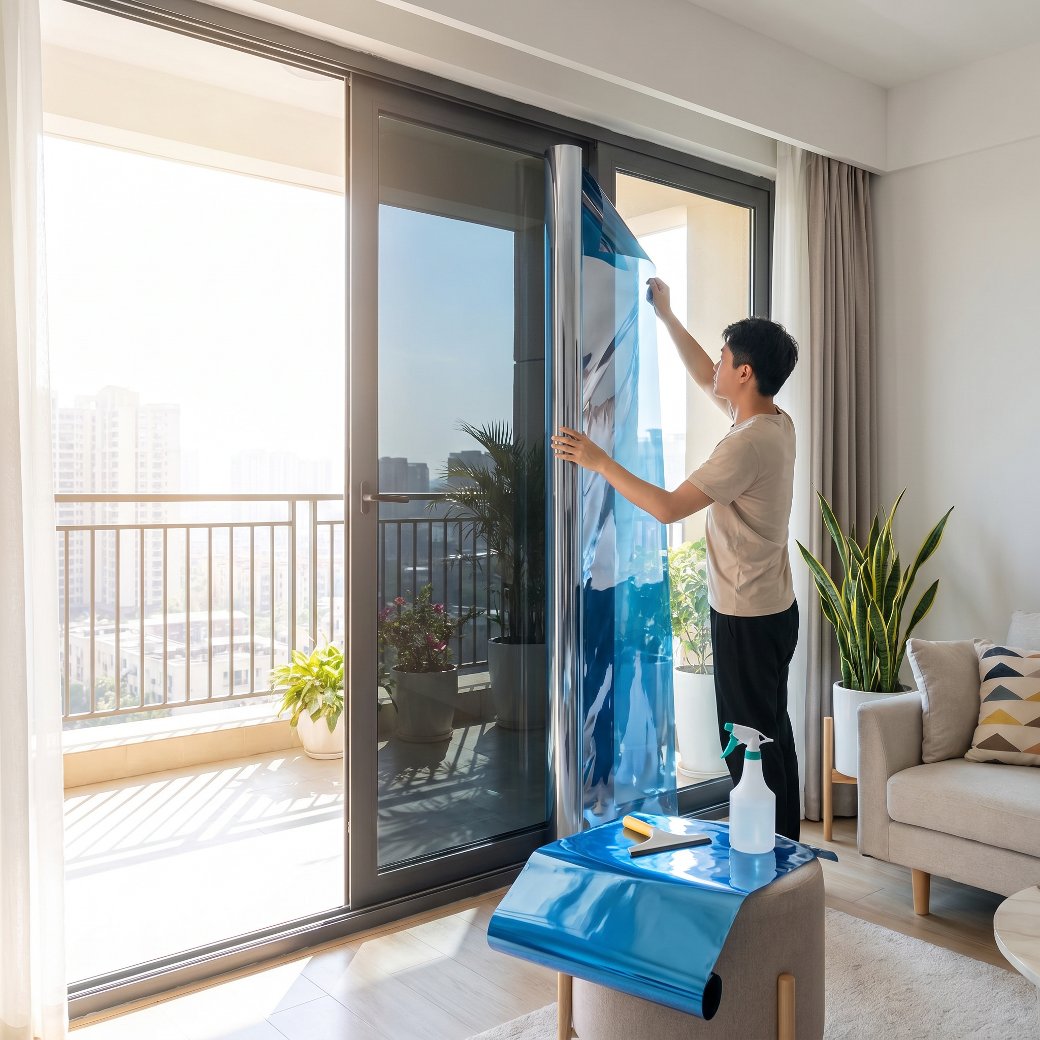One-Way Privacy Window Film