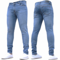 Men’s Light Wash Skinny Stretch Jeans