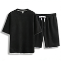 Men’s Waffle Knit T-Shirt & Shorts Set
