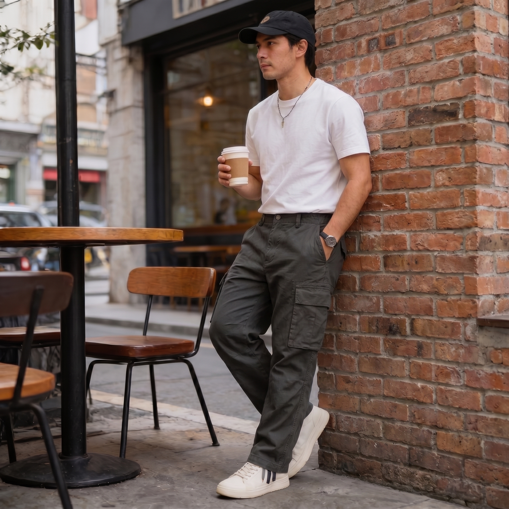 Men’s Multi-Pocket Cargo Trousers