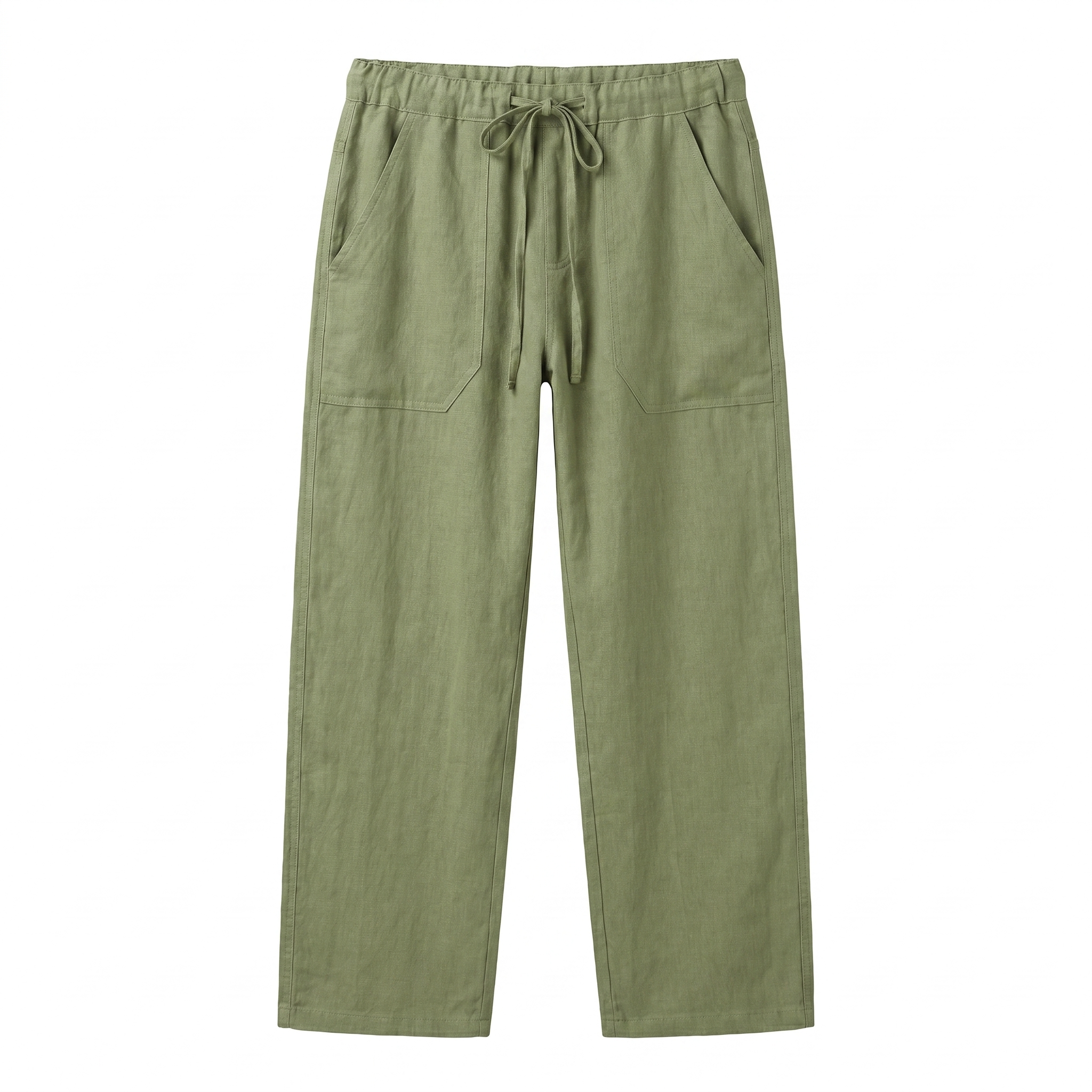 Men’s Relaxed Fit Linen Blend Beach Trousers
