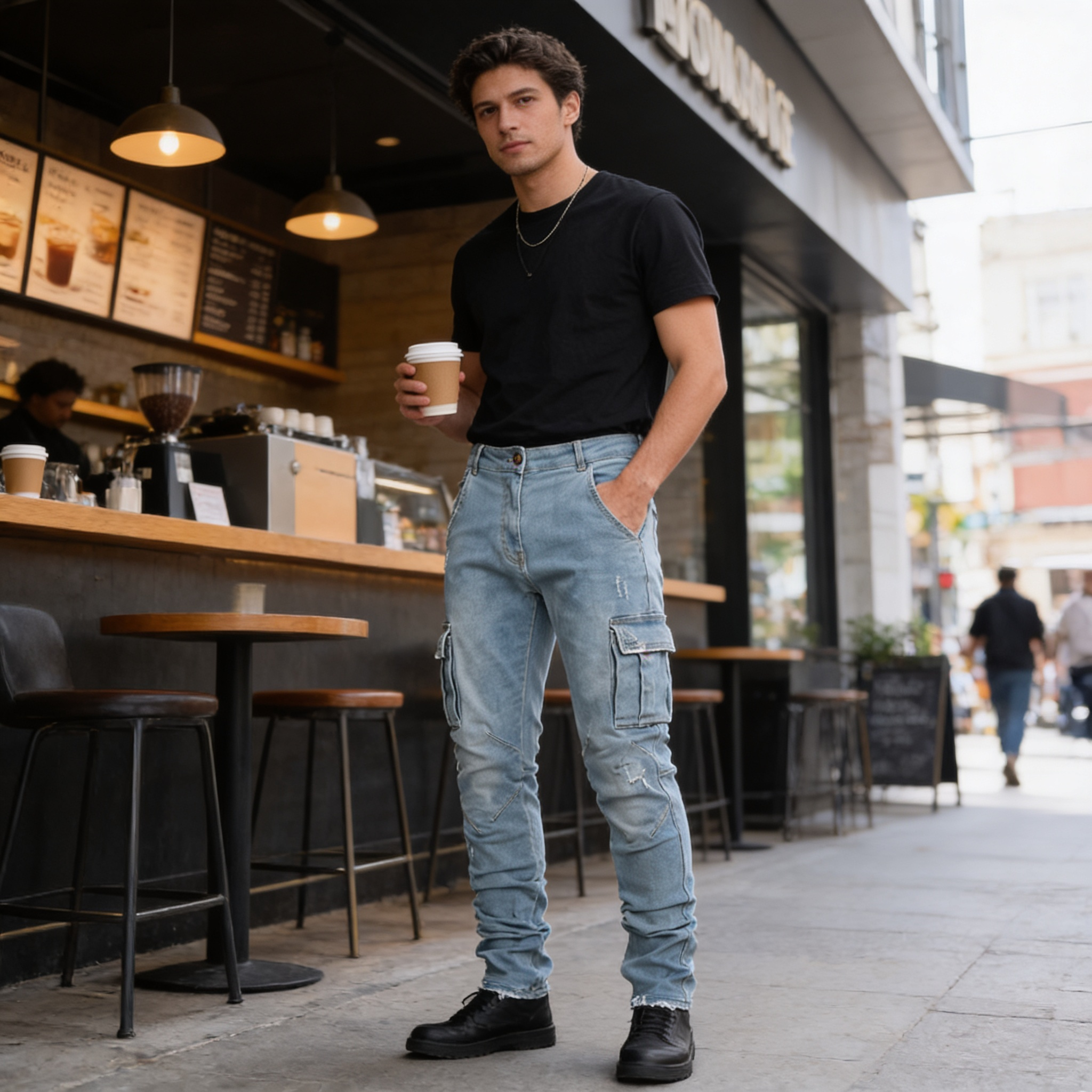 Men’s Slim Fit Cargo Jeans