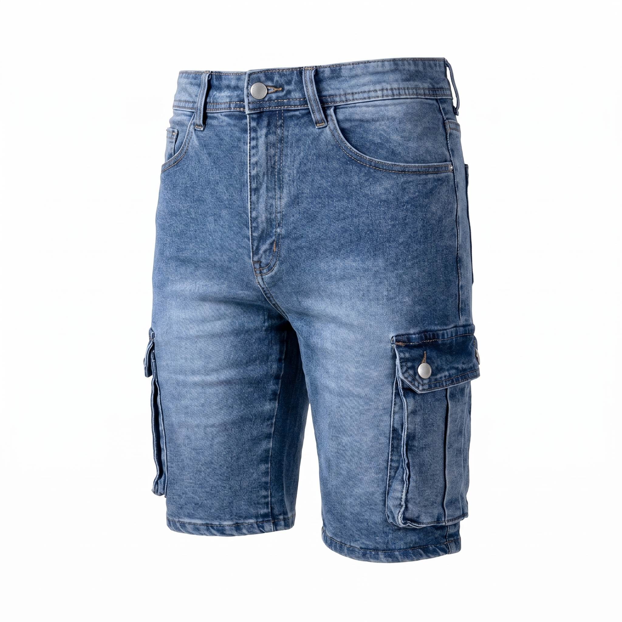 Men’s Stretch Denim Cargo Shorts