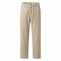 Men’s Cotton Linen Drawstring Trousers