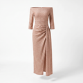Women's Shimmer Off-Shoulder Evening Dress