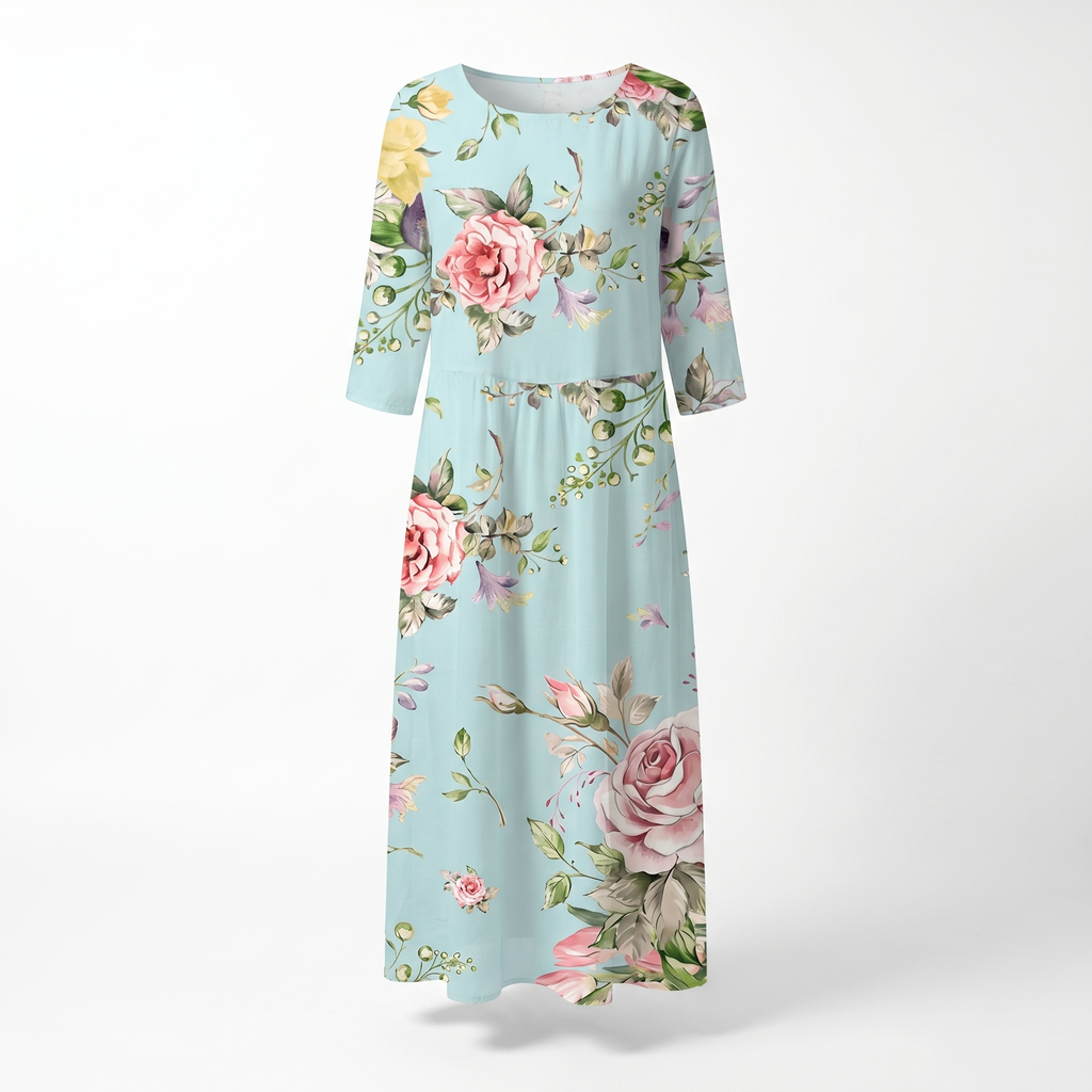 Women's Floral Print Maxi Dress