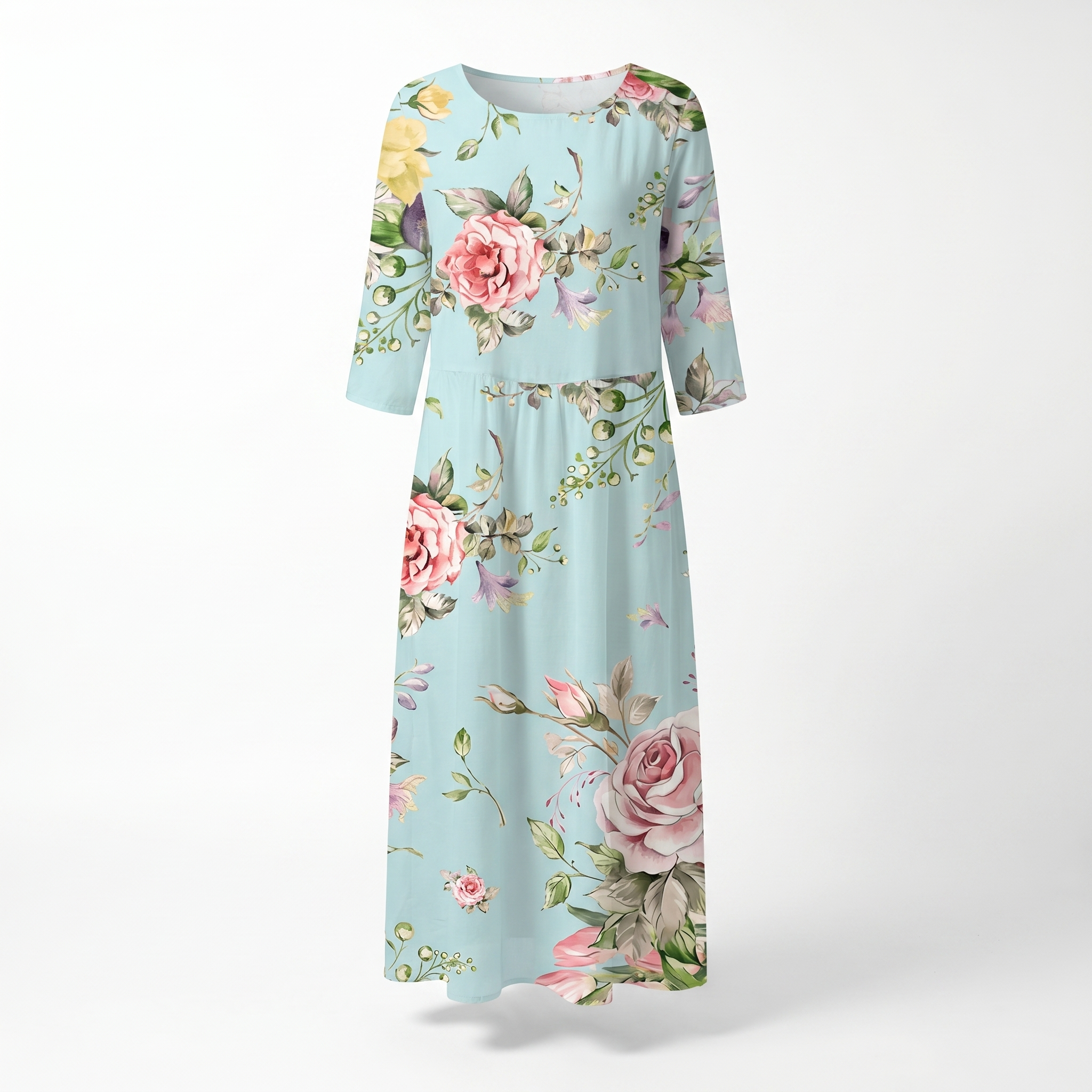 Women's Floral Print Maxi Dress
