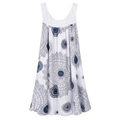 Women's Boho Print Sleeveless Swing Dress