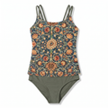 Women's Vintage Print Tankini Swimsuit Set