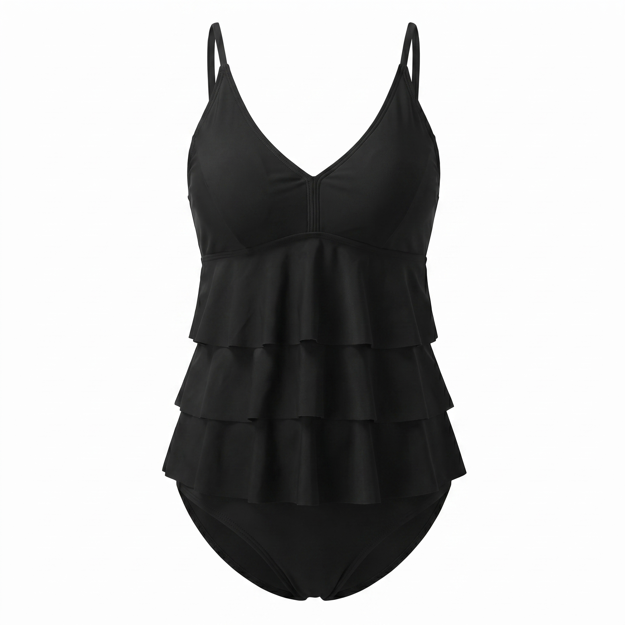 Women's Ruffle Tankini Swimsuit Set