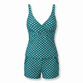 Women's Polka Dot Tankini Swimsuit Set