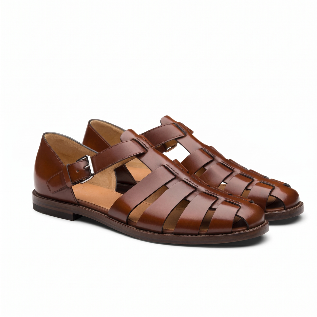 Men's Brown Fisherman Sandals