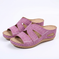 Women's Embroidered Wedge Sandals