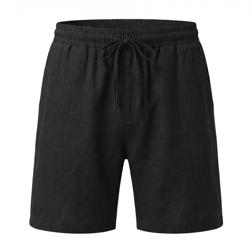 Men's Cotton Linen Drawstring Shorts