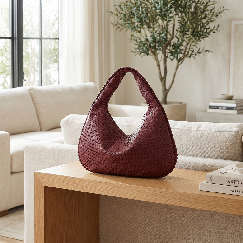 Women's Woven Hobo Shoulder Bag