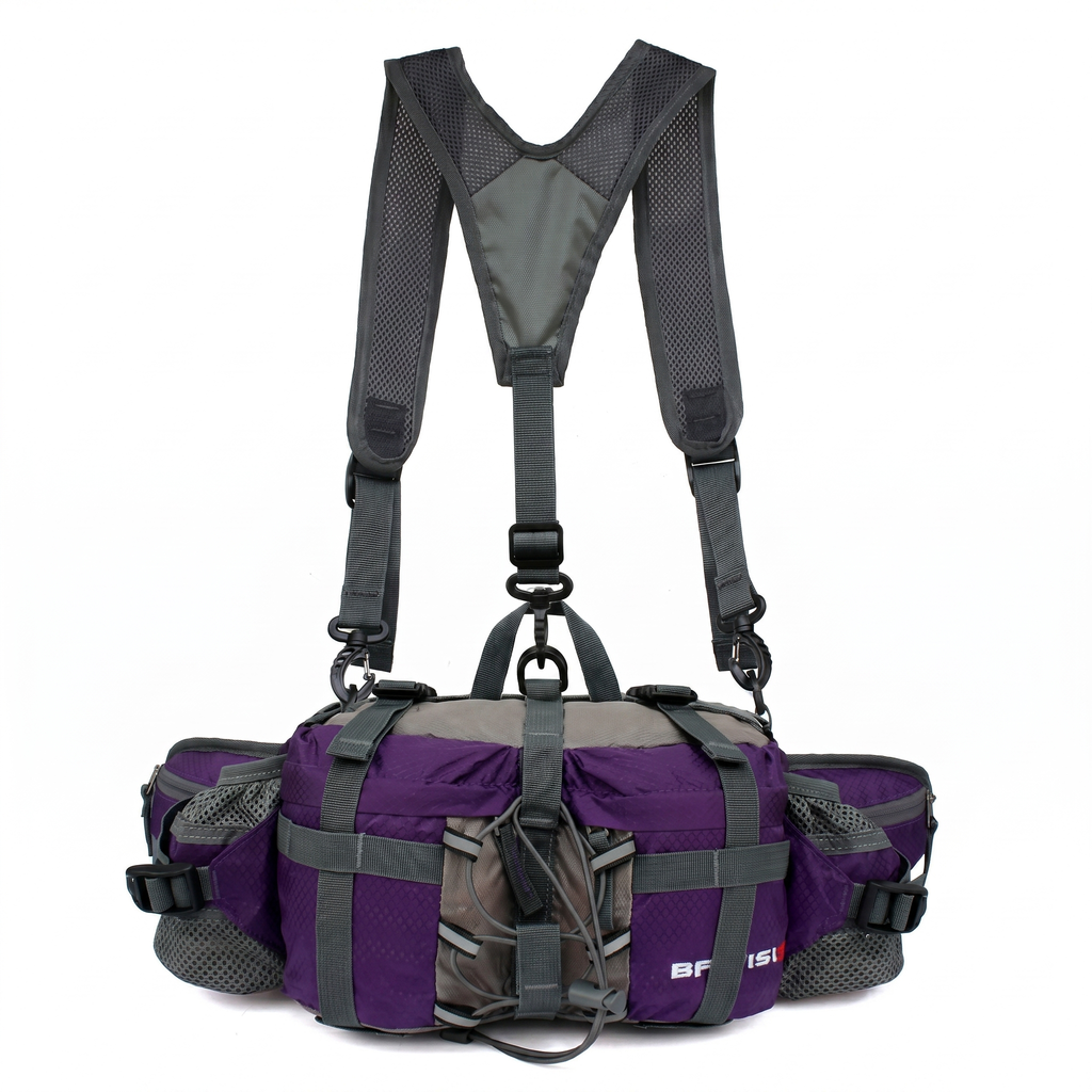 5L Outdoor Sports Waist Bag with Shoulder Harness