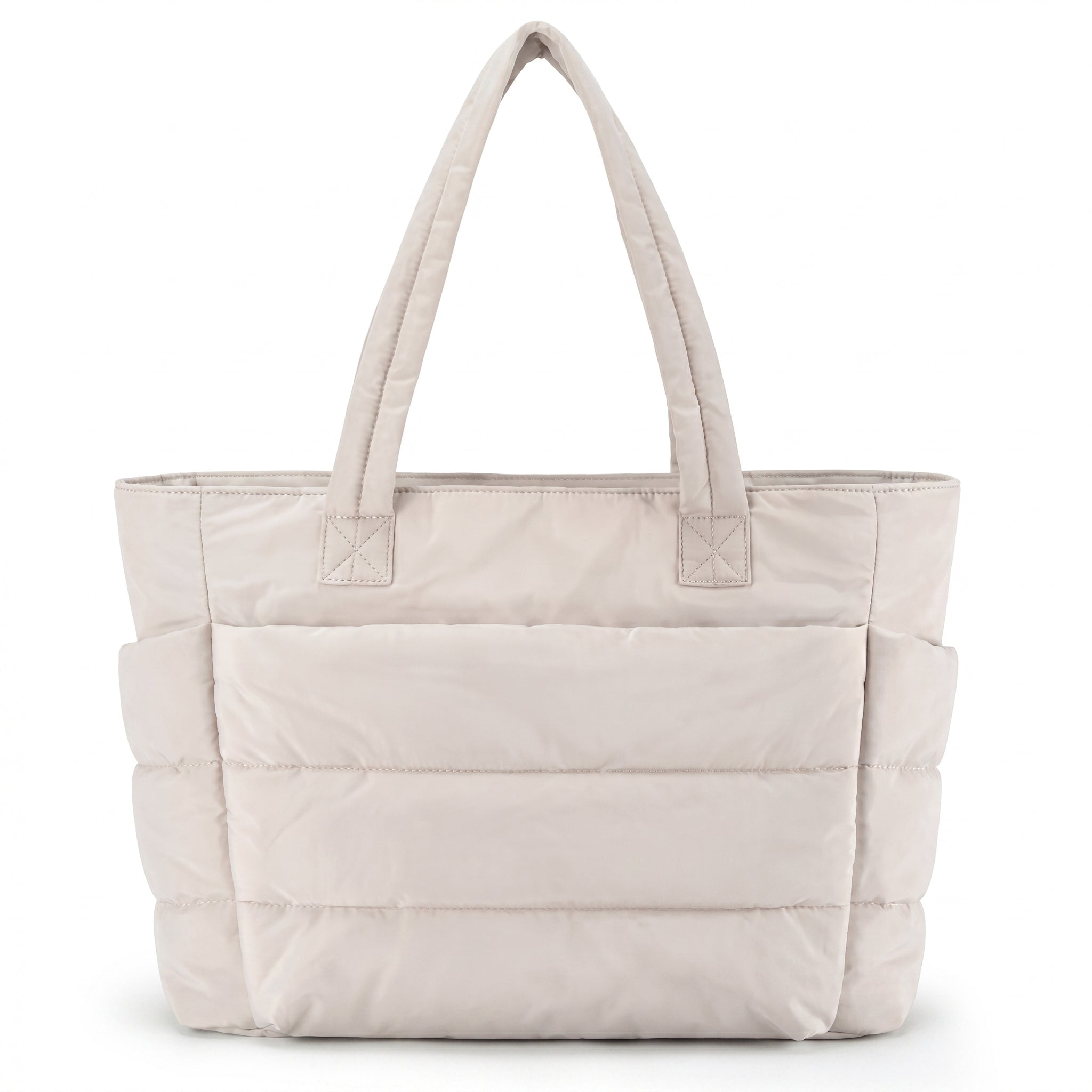 Quilted Nylon Tote Bag