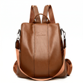 Women's Anti-Theft Soft Leather Backpack
