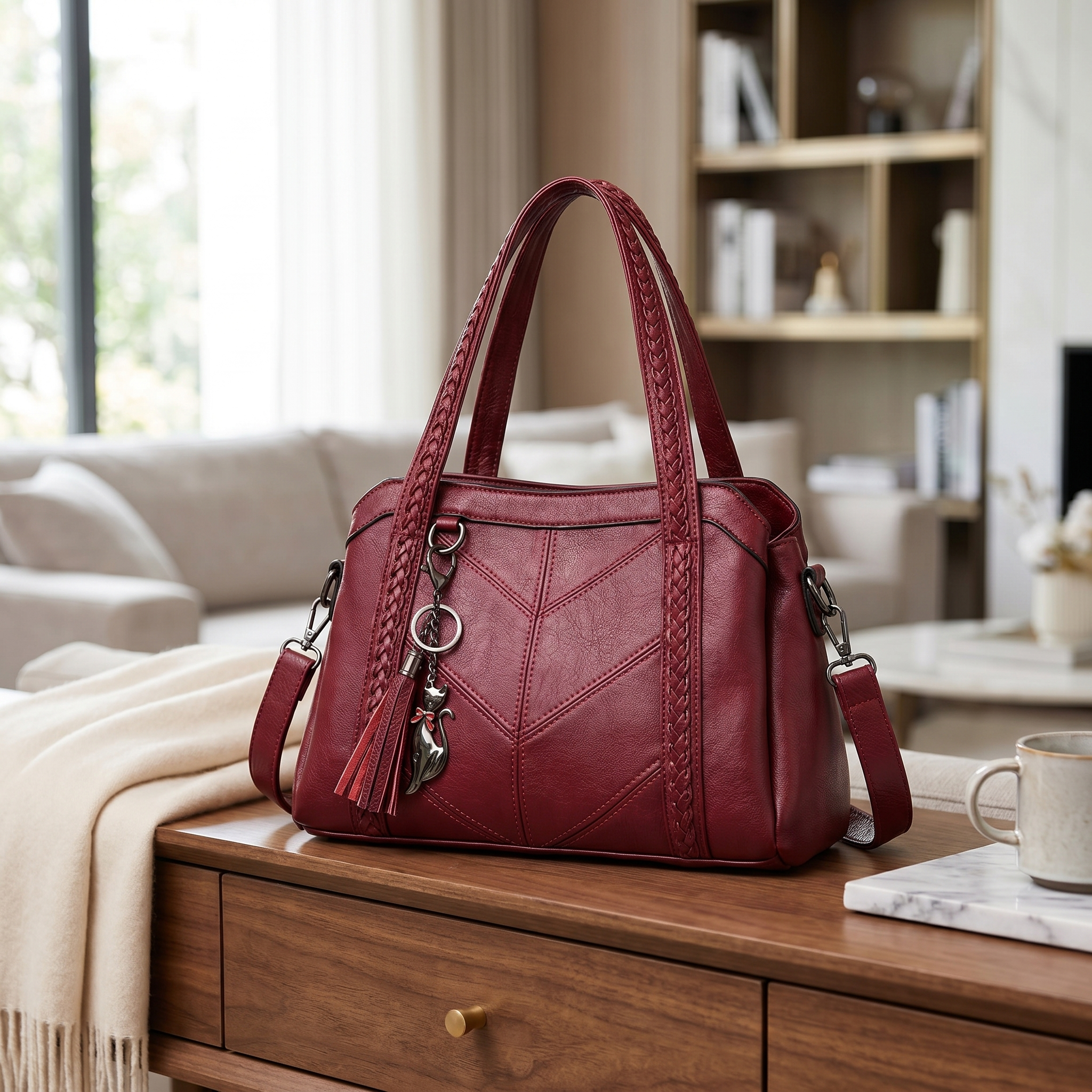Women's Vintage Soft Leather Tote Bag