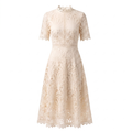 Women's Elegant Lace Midi Dress