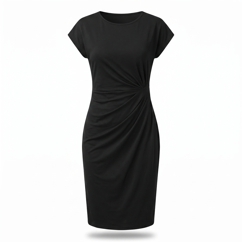 Women's Front Knot Midi Dress