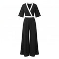 Women's Elegant V-Neck Maxi Dress