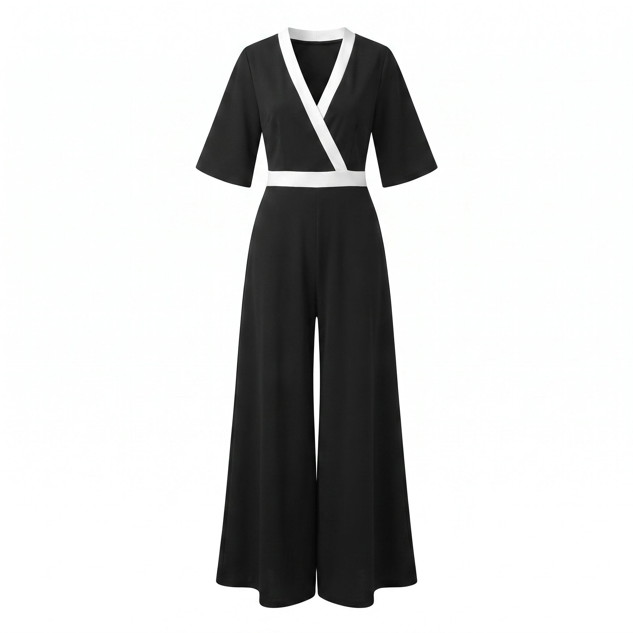Women's Elegant V-Neck Maxi Dress