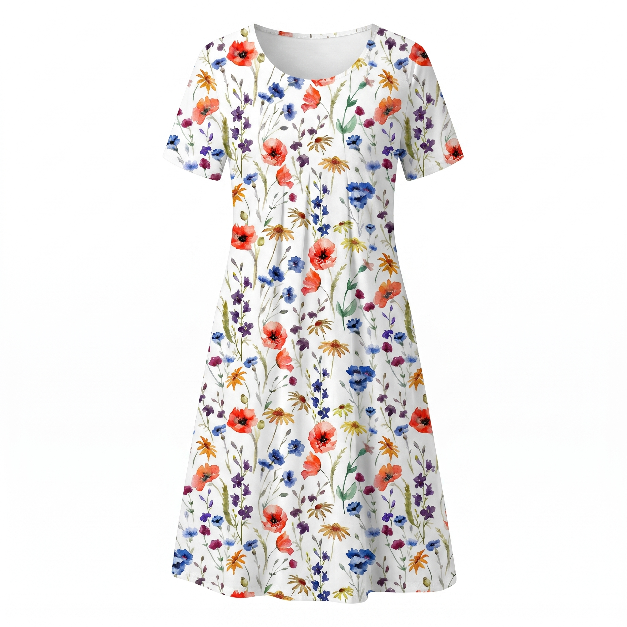 Women's Floral Print Midi Dress