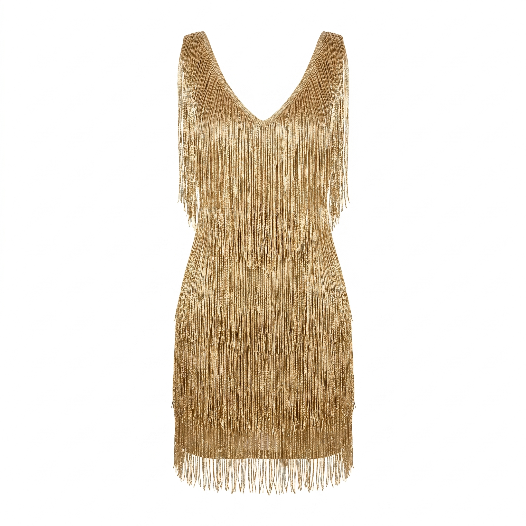 Women's Glitter Fringe Cocktail Dress