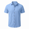 Men's Cotton Blend Short Sleeve Beach Shirt