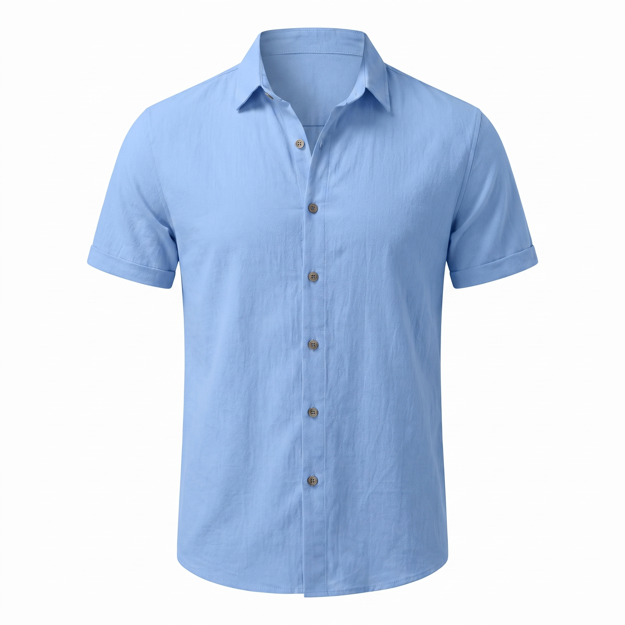 Men's Cotton Blend Short Sleeve Beach Shirt