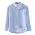 Men's Oxford Cotton Stand Collar Shirt