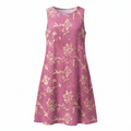 Women's Floral Print Sleeveless Midi Dress