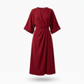 Women's Elegant Bat Sleeve Midi Dress