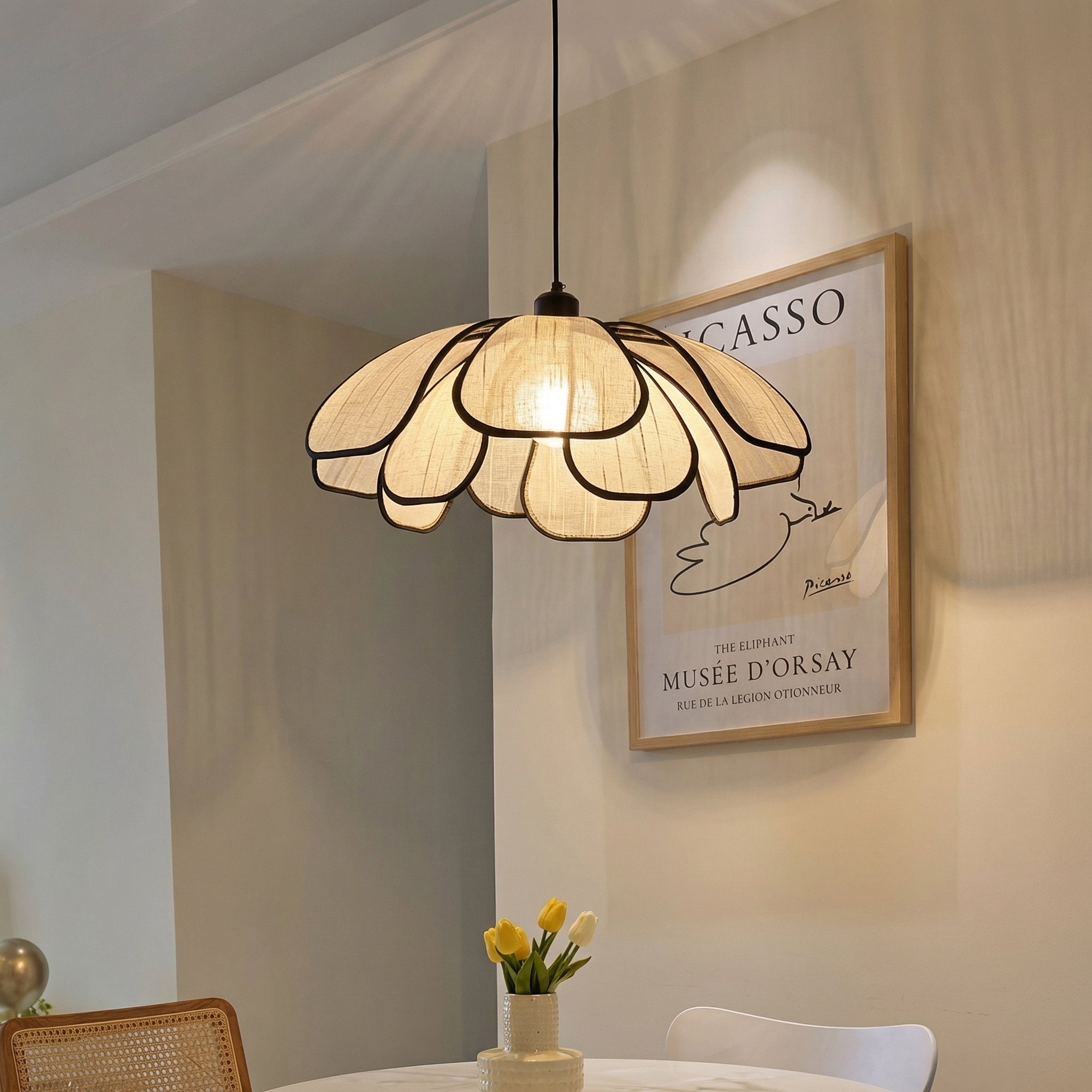 Vintage Petal Pendant Light