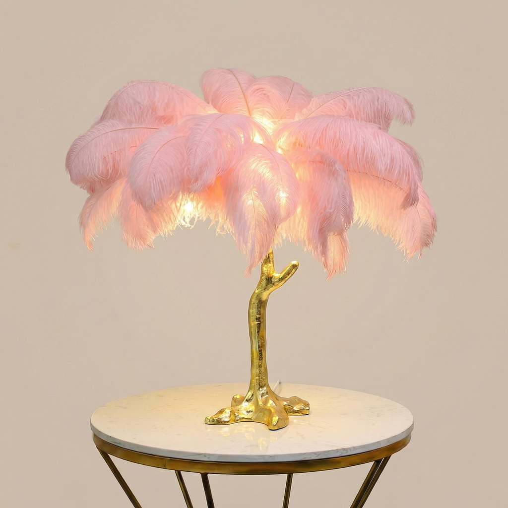 Feather Table Lamp